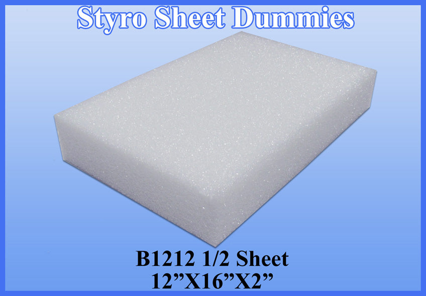 12x16x2 Half Sht Dummy-Styro