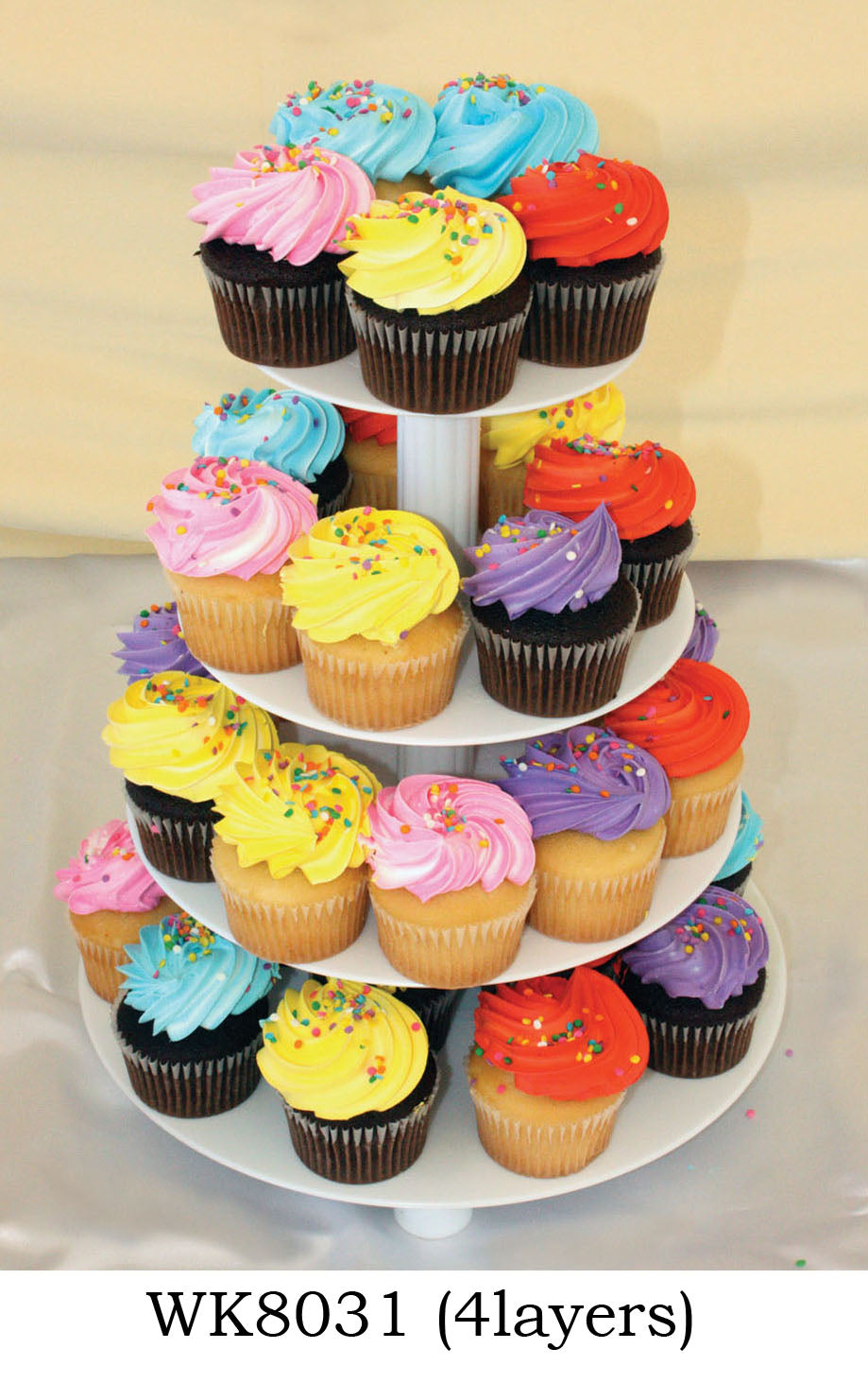 4 layers cupcake stand