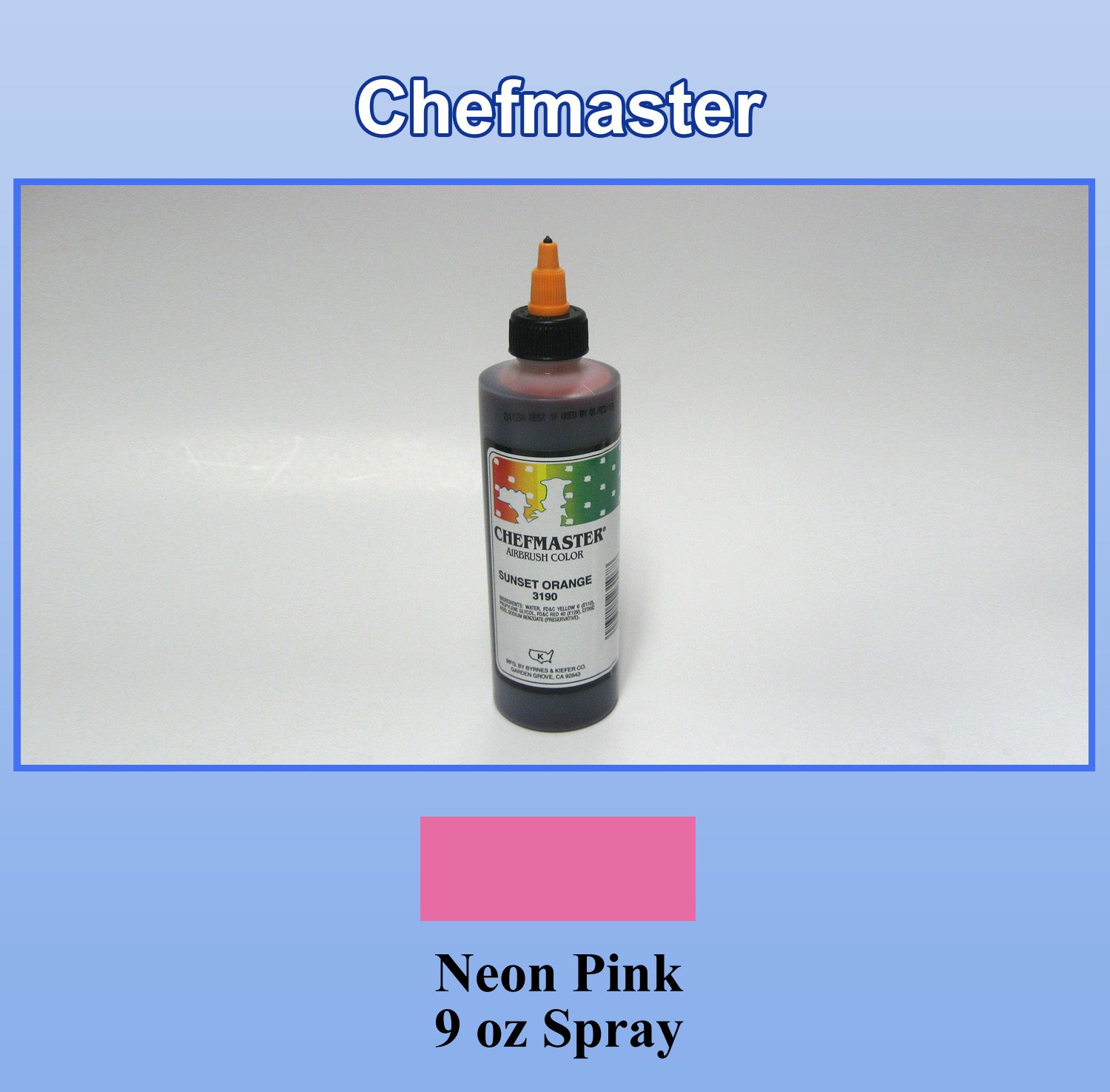 9 oz Neon Pink Airbrush