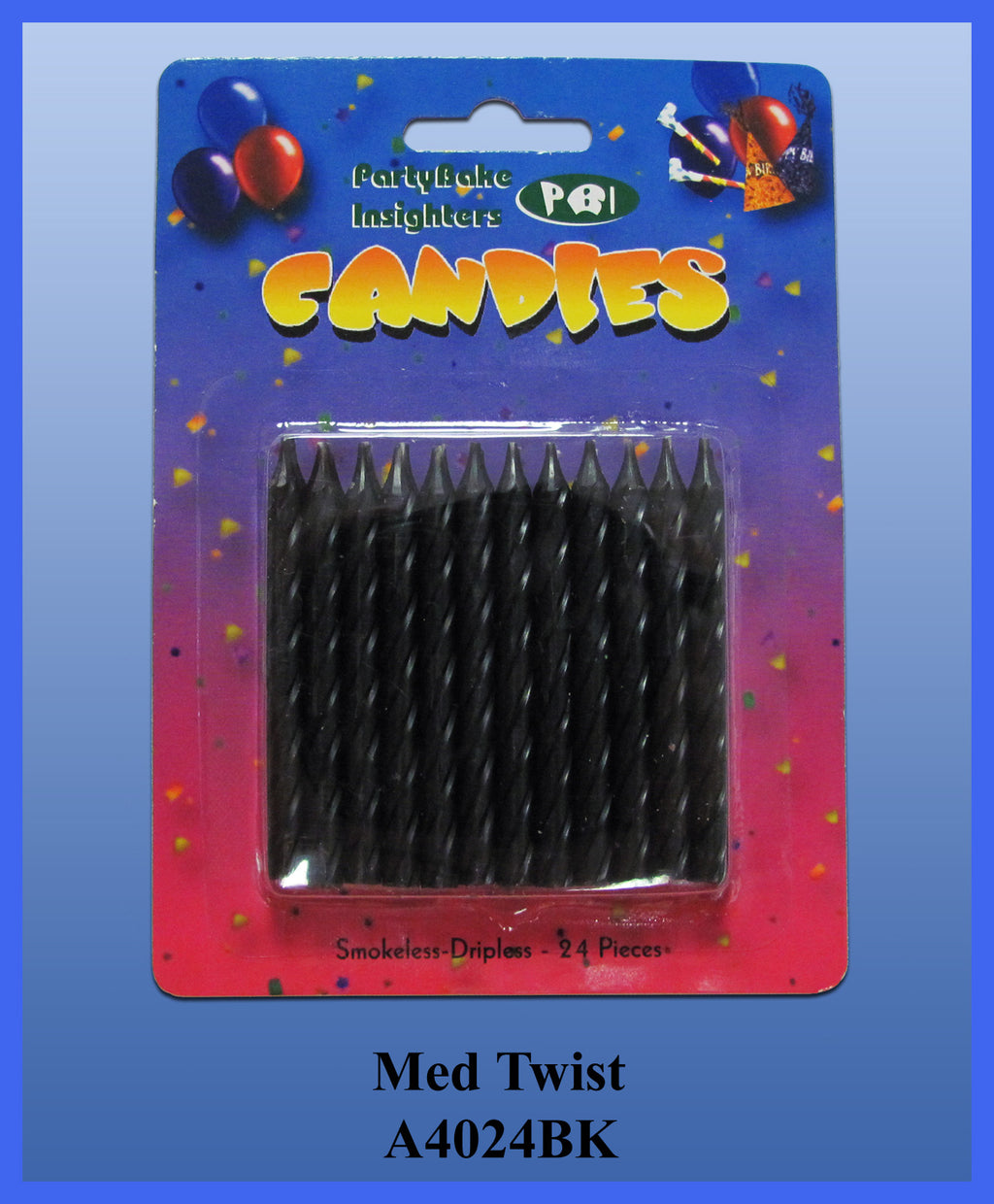 Black Med Twist Candle-24