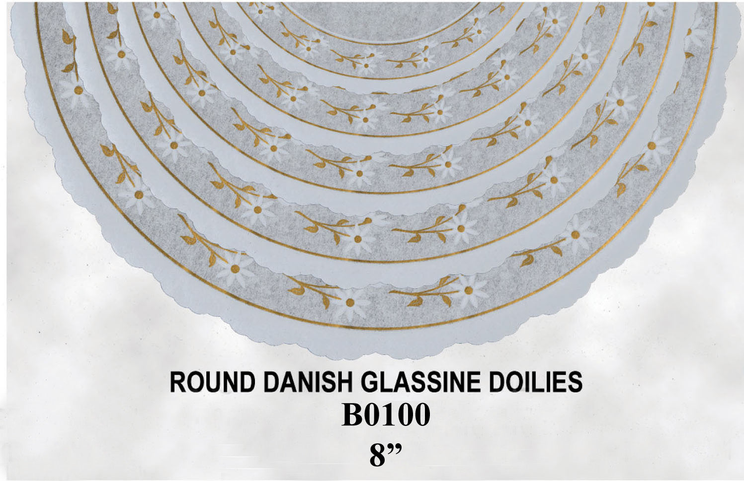 8" Round Glassine Doilies