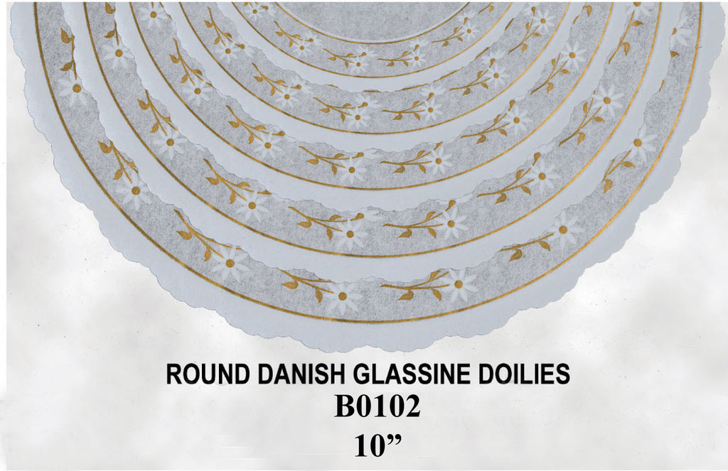 10" Round Glassine Doilies