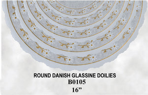 16" Round Glassine Doilies