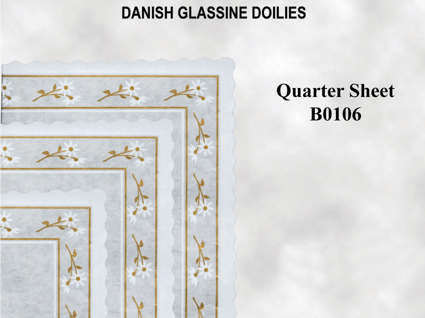 Qtr Sheet Glassine Doilies