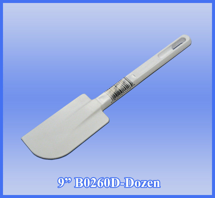 Sm 9" Plastic Spatula Dozen