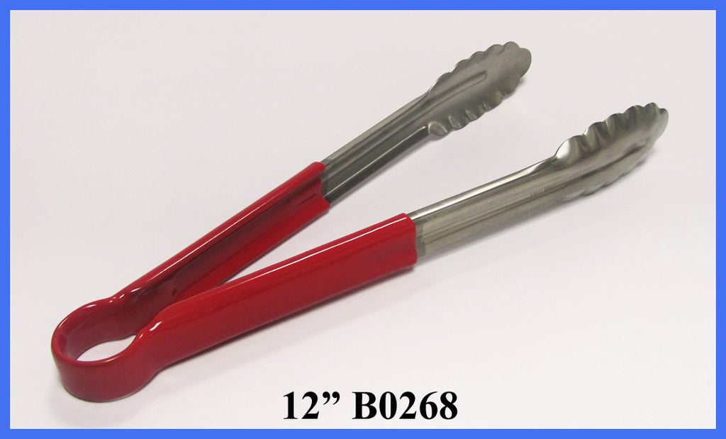 12" Stainless Steel Tongs