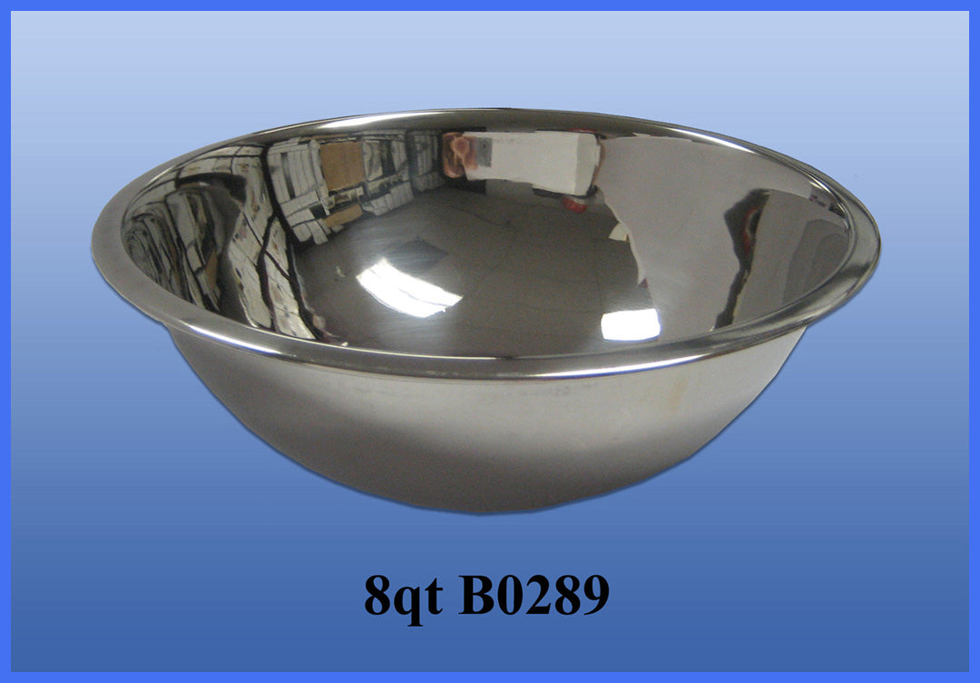 8 QT Stainless Steel Mixing Bowl