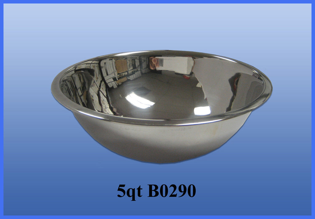 5 QT Stainless Steel Mixing Bowl