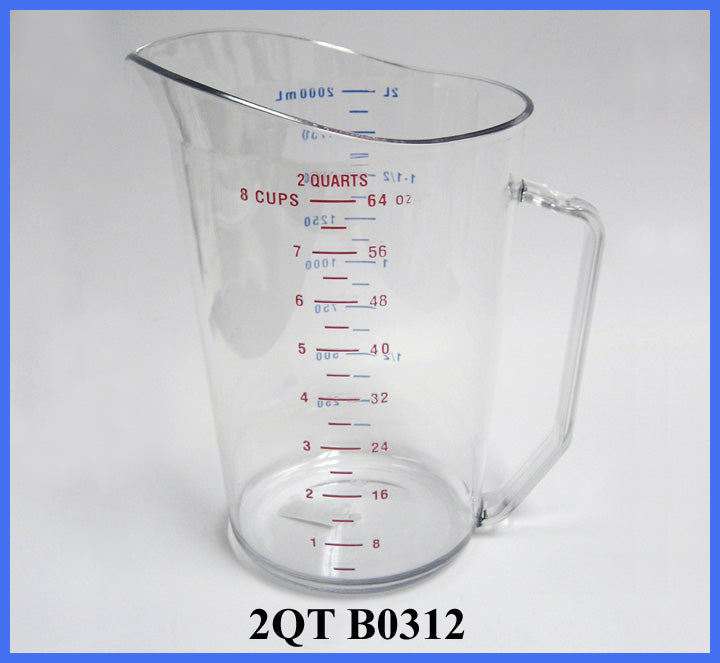 2 QT Polycarbonate Measure