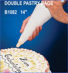 14" Dble Pastry Bag W/ Coupler Set