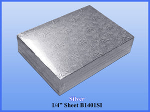 1/4 Sheet Foil Cake Drums - Silver