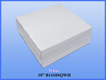 10" Square Foil Cake Drums - White