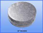 18" Foil Cake Drums - Silver