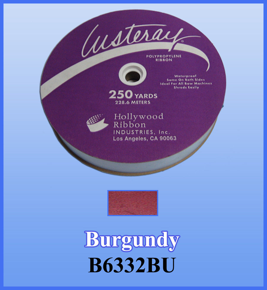 1 1/4" Burgundy Wide Ribbon 250 YD