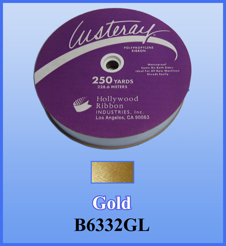 1 1/4" Gold Wide Ribbon 250 YD