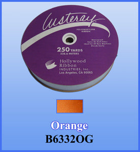 1 1/4" Orange Wide Ribbon 250 YD