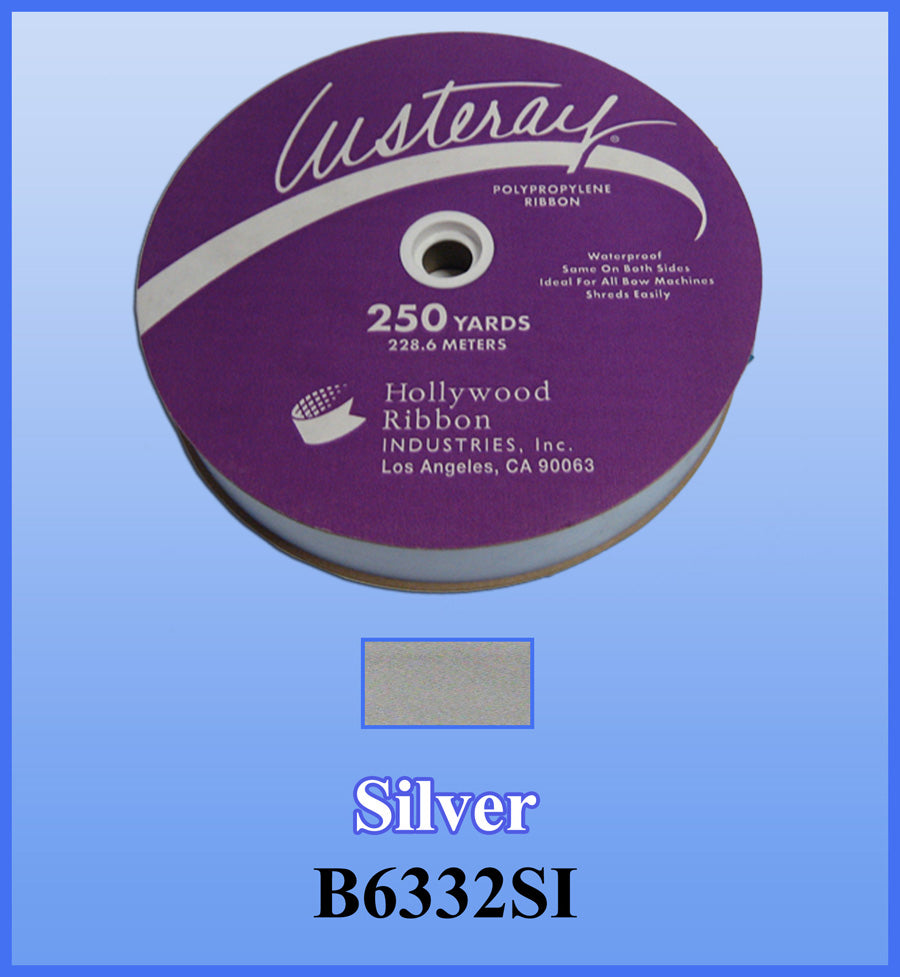 1 1/4" Silver Wide Ribbon 250 YD