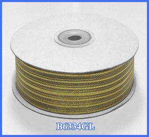 1 1/2" Gold Thick Strip Ribbon