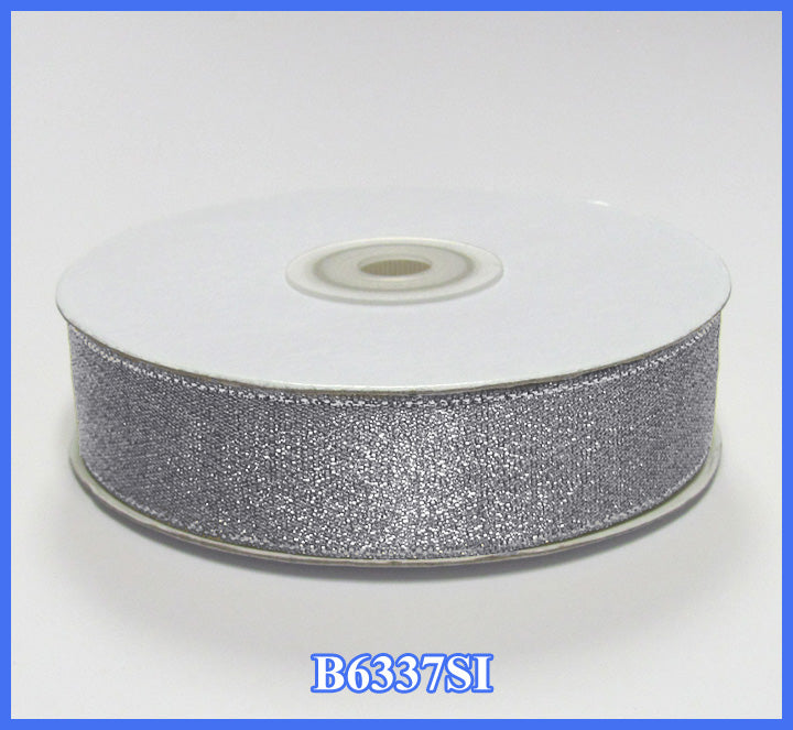 7/8" Silver Med Solid Ribbon