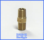 Hex Nipple - Brass 1/4"