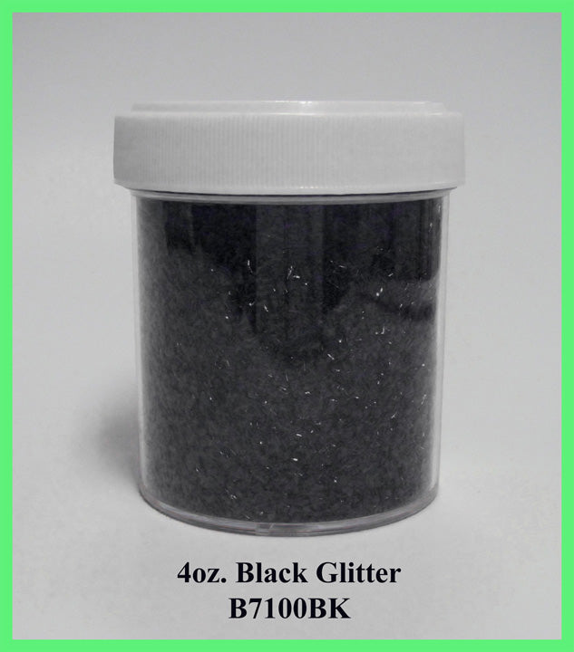 4 oz Black Edible Glitter