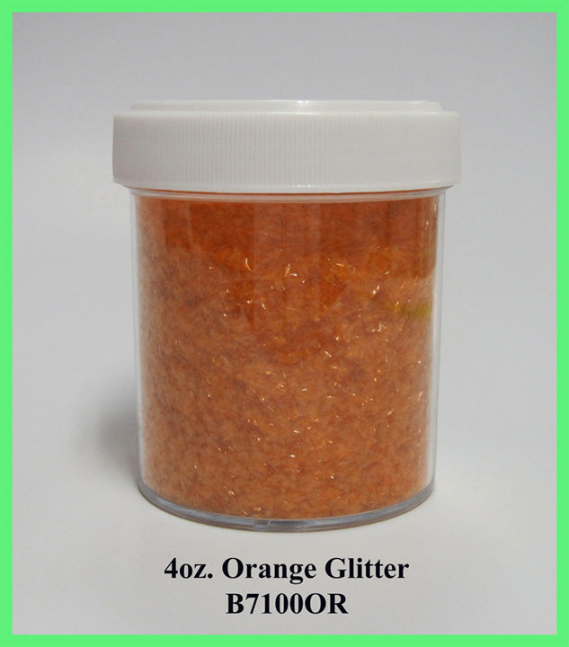 4 oz Orange Edible Glitter