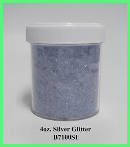 4 oz Silver Edible Glitter