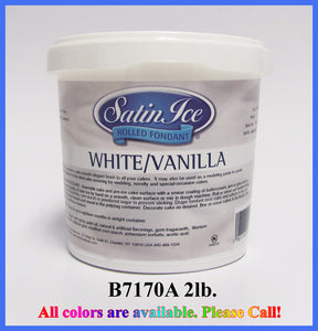 2 lbs Bucket White Fondant