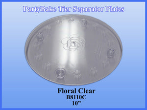 10" Clear Tier Plate