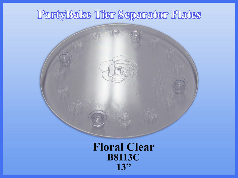 13" Clear Tier Plate