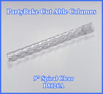 9" Spiral Columns Clear