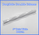 9" Twist Columns White