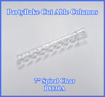 7" Spiral Columns Clear