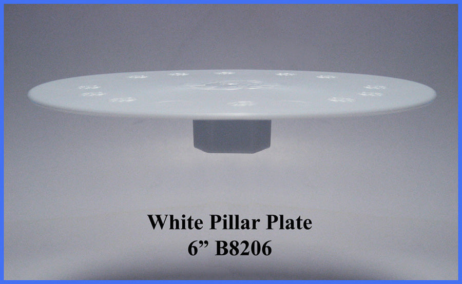 6" Tier Plate - Center Knob