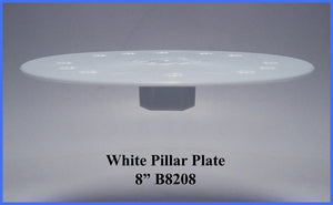 8" Tier Plate- Center Knob