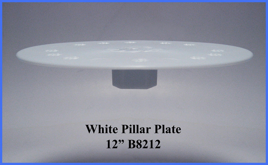 12" Tier Plate- Center Knob