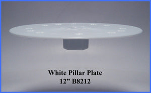 12" Tier Plate- Center Knob