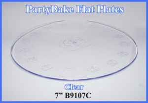 7" Clear Tier Plate No Knobs