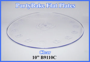 10" Clear Tier Plate No Knobs