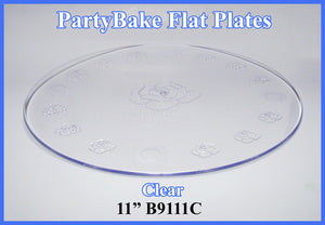 11" Clear Tier Plate No Knobs