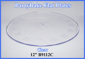 12" Clear Tier Plate No Knobs