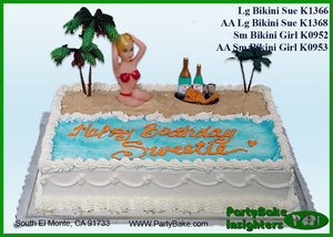 AA Beach Bikini Girl Cake Kit