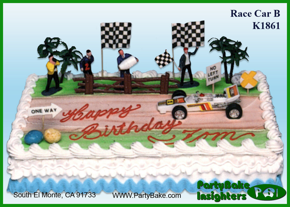 Race Car B Cake Kit