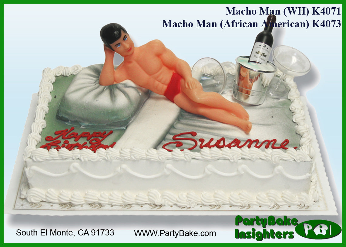 Lg Macho Man Cake Kit