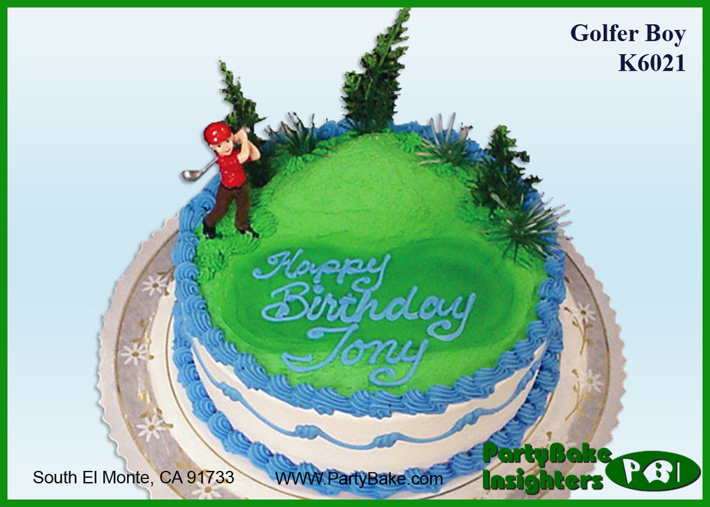 Golfer Boy Cake Kit