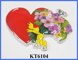 Valentine Heart w/Flower