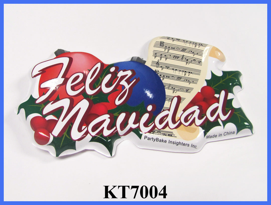 Feliz Navidad Cake Top