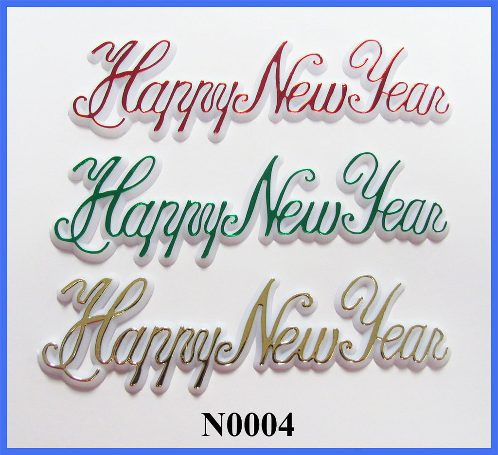 HAPPY NEW YEAR ASST COLOR SIGN