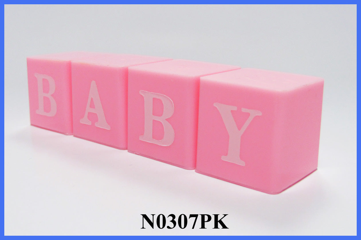 Pink Baby Blocks Set