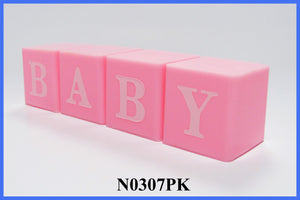 Pink Baby Blocks Set